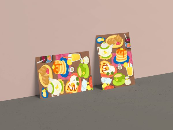 《偷偷野餐的島民小鳥》明信片